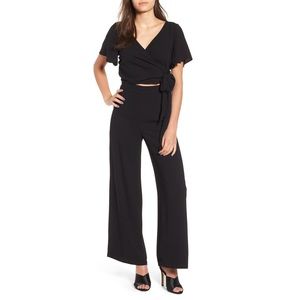 Leith Surplice Jumpsuit Black XS